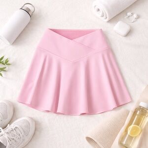 Halara SoftlyZero Tennis Skirt Skort Pink Size 3X Plus Crossover Waist